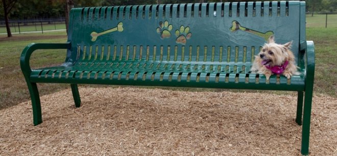 Deluxe Dog Park Bench